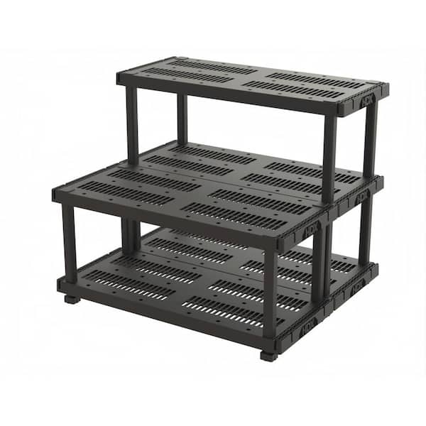 ラック HDX 5 Tier Plastic Adjustable Garage Storage Shelving Unit in