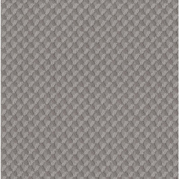Shaw Exquisite - Academy - Gray 39.3 oz. Nylon Pattern Installed Carpet