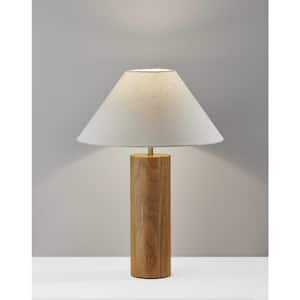 25.5 in. Natural Standard Light Bulb Bedside Table Lamp