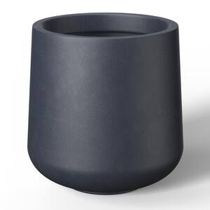 Lightweight 15.5 in. W. x 17.5 in. Granite Gray Extra Large Tall Round Concrete Plant Pot/Planter for Indoor and Outdoor