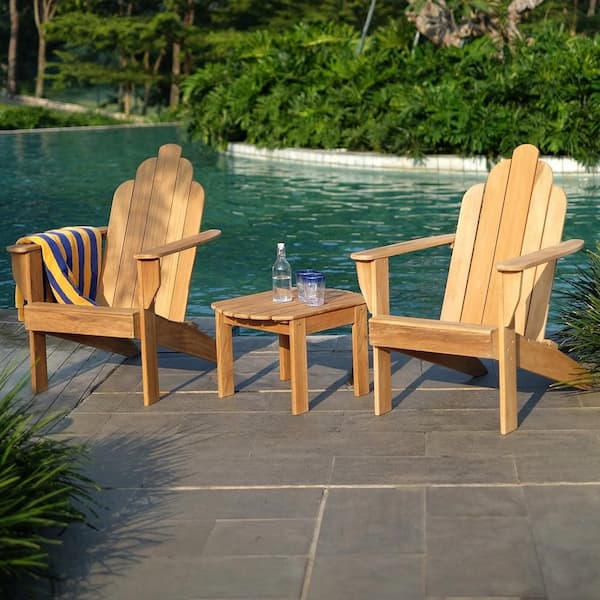 Cambridge Casual Richmond Teak Wood Adirondack Chair Set Of 2