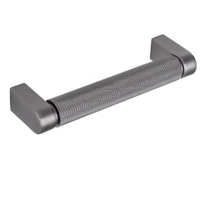 Kent Knurled 4 in. (102 mm) Center-to-Center Black Nickel Drawer Pull