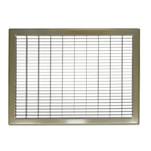 20 in. Wide x 14 in. High Rectangular Floor Return Air Grille of Steel for Duct Opening 20 in. W x 14 in. H