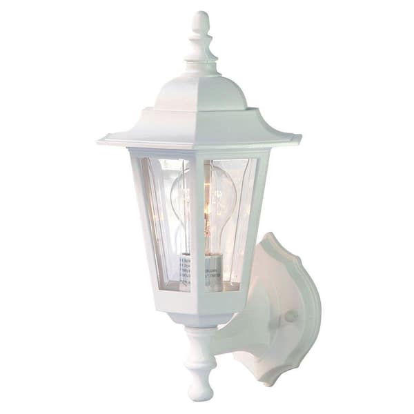 Acclaim Lighting Tidewater Collection 1-Light Textured White Outdoor Wall-Mount Light Fixture