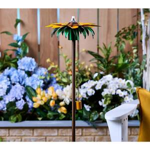 Evergreen Sunny Days 36 in. Thermometer w/Rain Gauge Stake