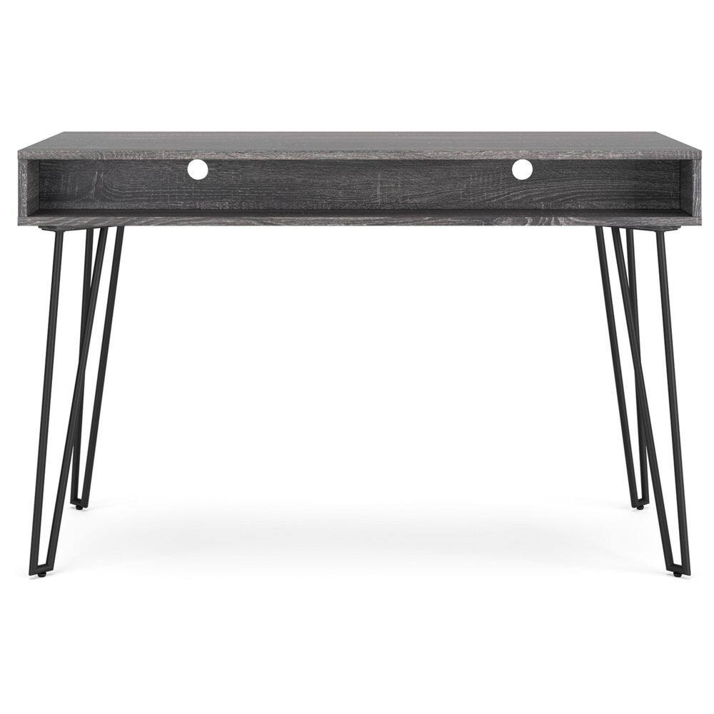 Strumford 48" Charcoal Gray Wood Home Office Desk