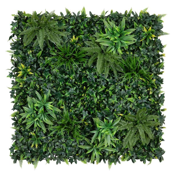 Nearly Natural 40 in. x 40 in. UV Resistant Andean Cloud Forest Artificial Living Wall Privacy Hedge Panel (Indoor/Outdoor)