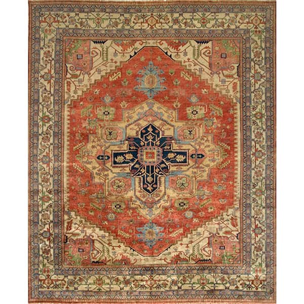 Serapi Rust 12 ft. x 15 ft. Oriental Wool Area Rug
