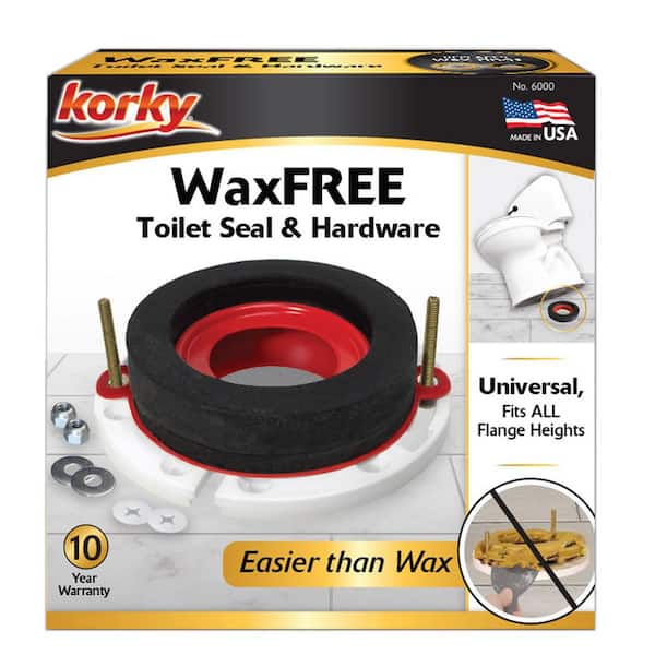 Wax Free Toilet Seal Kit with Hardware