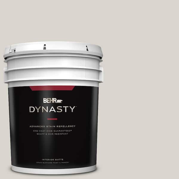 BEHR DYNASTY 5 gal. Home Decorators Collection #HDC-MD-21 Dove One-Coat Hide Matte Interior Stain-Blocking Paint & Primer