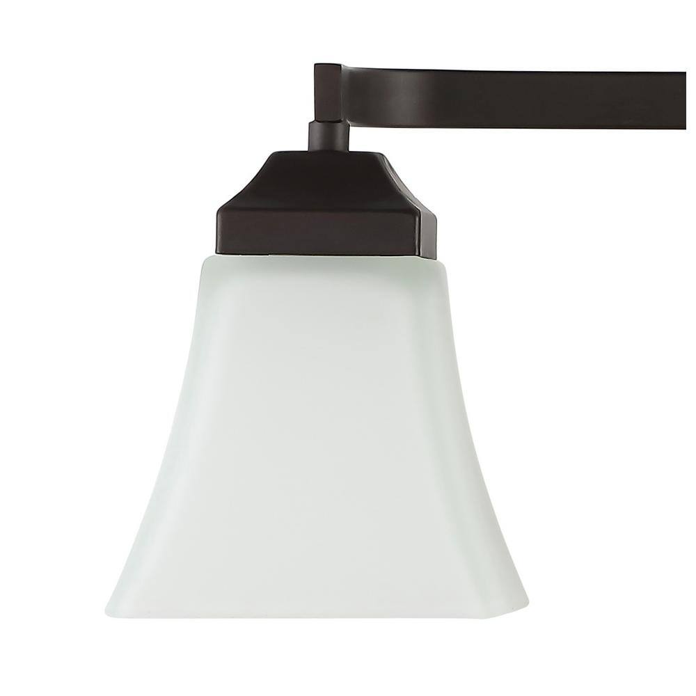 Staunton 24" Oil-Rubbed Bronze 3-Light Vanity with Clear Glass Shades
