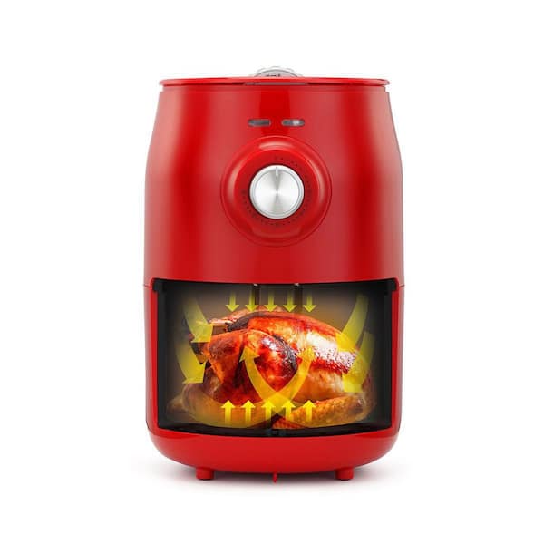 HOLSTEIN HOUSEWARES 2.1 qt. Red Digital Air Fryer with CoolTouch
