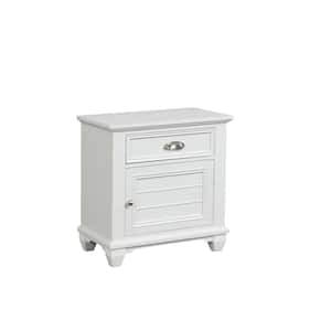 New Classic Furniture Jamestown White 1-drawer Nightstand