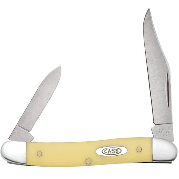 Yellow Synthetic CS-Smooth Pen Pocket Knife