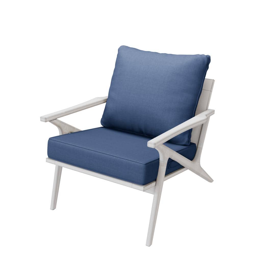 24 in. x 24 in. x 4 in. Square Outdoor Deep Seating Cushion Set Seat and Back Cushion for Lounge Chair Navy Blue price history on PriceWatchPro