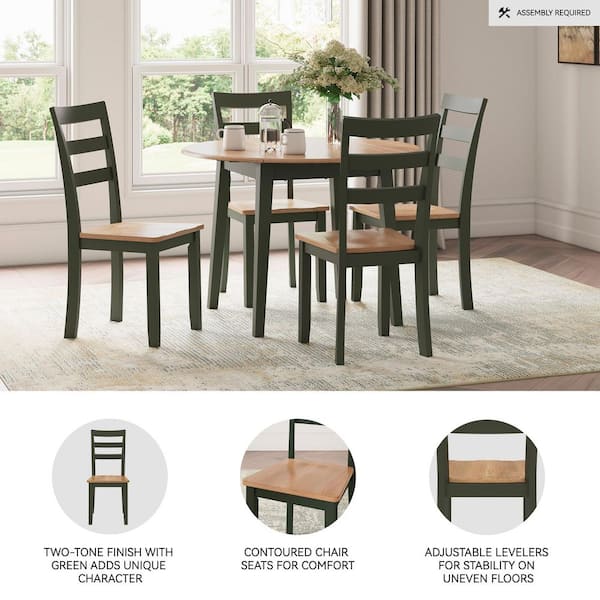Signature DESIGN BY ASHLEY Gesthaven Green / Light Brown Wood Side