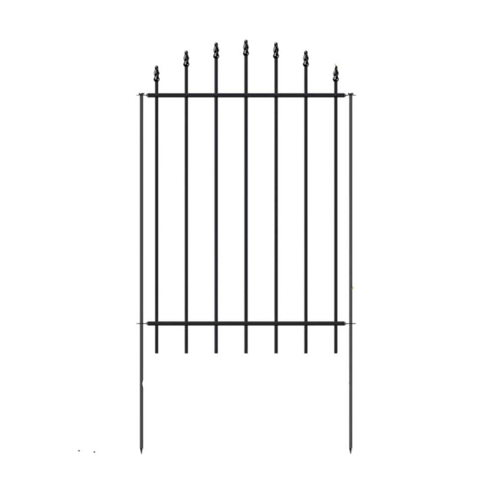 24 in. W x 36 in. H Black No Dig Metal Garden Fence (6-Pack) with 7-Stakes for Yard Patio Flower Bed Lawn Outdoor price history on PriceWatchPro