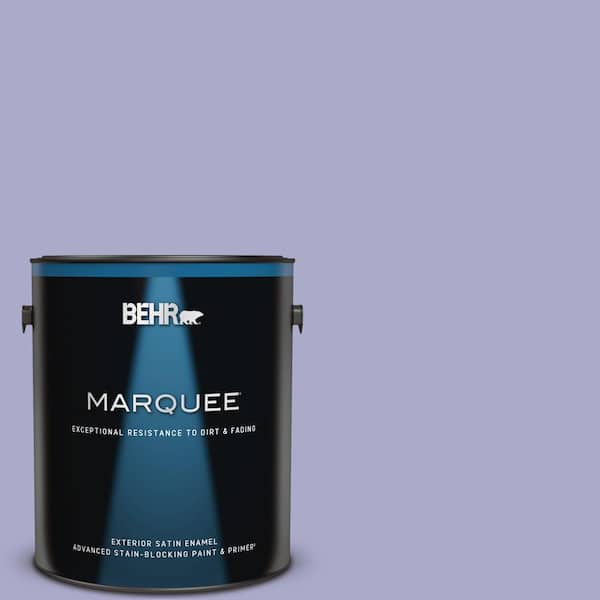 BEHR MARQUEE 1 gal. #M550-4 Wisteria Blue Satin Enamel Exterior Paint & Primer