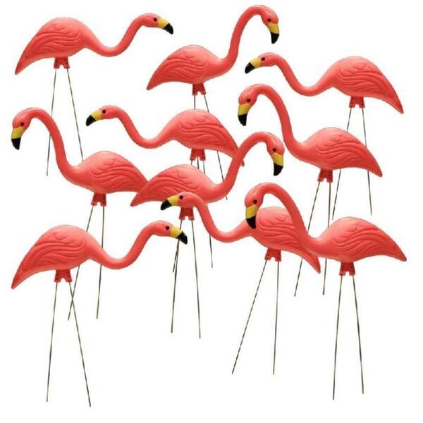 Southern Patio 26 in. Pink Flamingo (10-Pack)