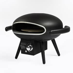12 in. Propane Outdoor Pizza Oven, Portable Pizza Grilling Stove with Automatic Rotation System, Waterproof Cover