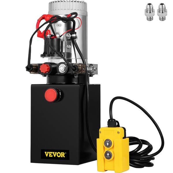 12V Hydraulic Power Unit - 2200PSI Single Acting Pump For Dump Trailers