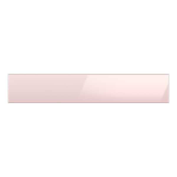 Samsung Bespoke Middle Panel in Pink Glass for 4-Door French Door Refrigerator