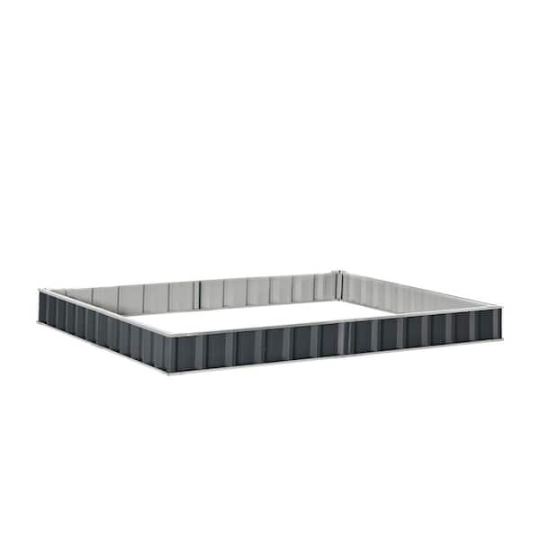 Unbranded 8.5' x 3' x 1' Raised Garden Bed, Steel Planter Box for Vegetables, Flowers, and Herbs
