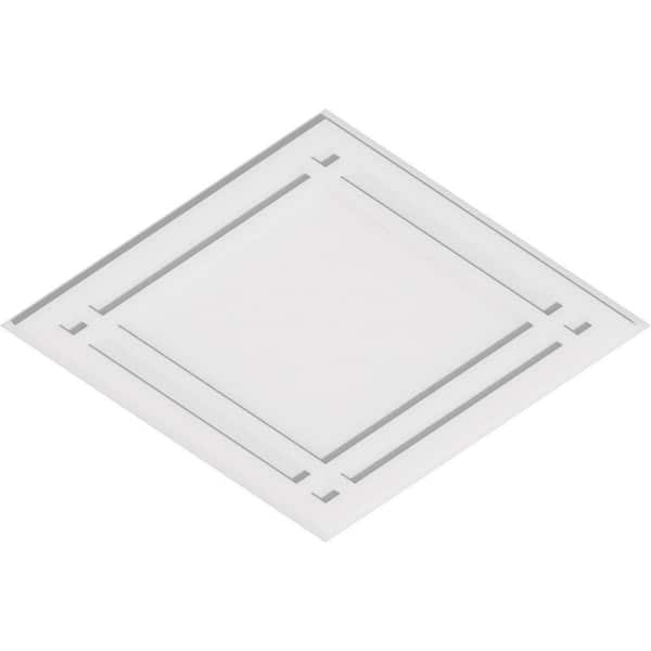 Ekena Millwork 1 in. P X 40 in. W X 26-5/8 in. H Diamond Architectural Grade PVC Contemporary Ceiling Medallion