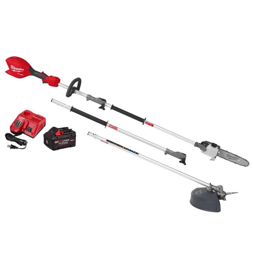 M18 FUEL 18V 10 in. Brushless Cordless Battery Powered QUIK-LOK Pole Saw 8.0 Ah FORGE Kit w/ Brush Cutter Attachment price history on PriceWatchPro