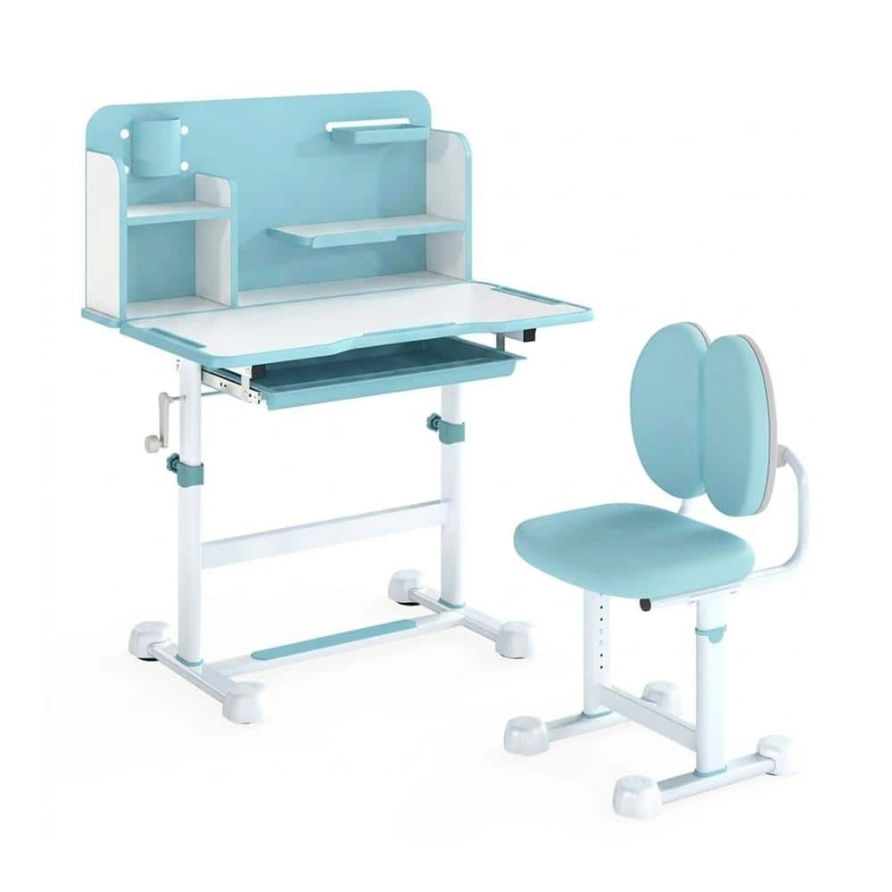 Kid's Study Desk and with Tilt Desktop and Pen Holder-Blue price history on PriceWatchPro