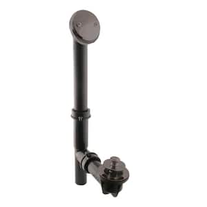 Lift and Turn Black Poly Adjustable Drain Assembly, Oil Rubbed Bronze
