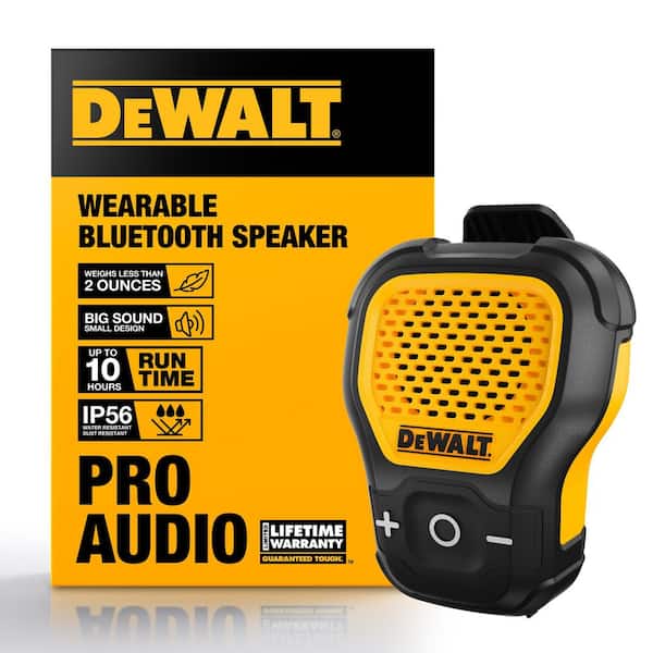 DEWALT Jobsite Pro Wearable Speaker 190 1158 DW2 - The Home Depot