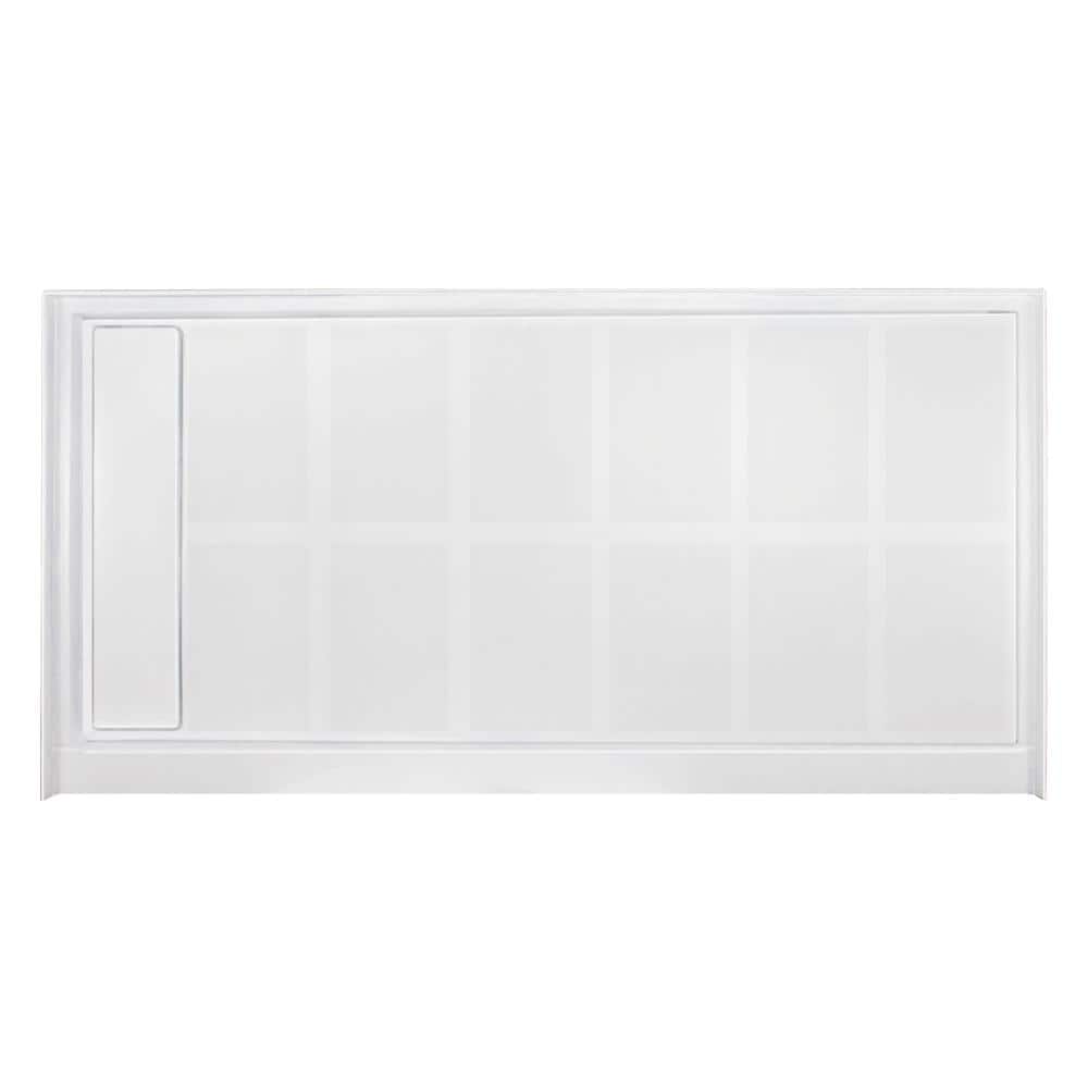 White Rectangular 60" x 36" Shower Base with Left Drain
