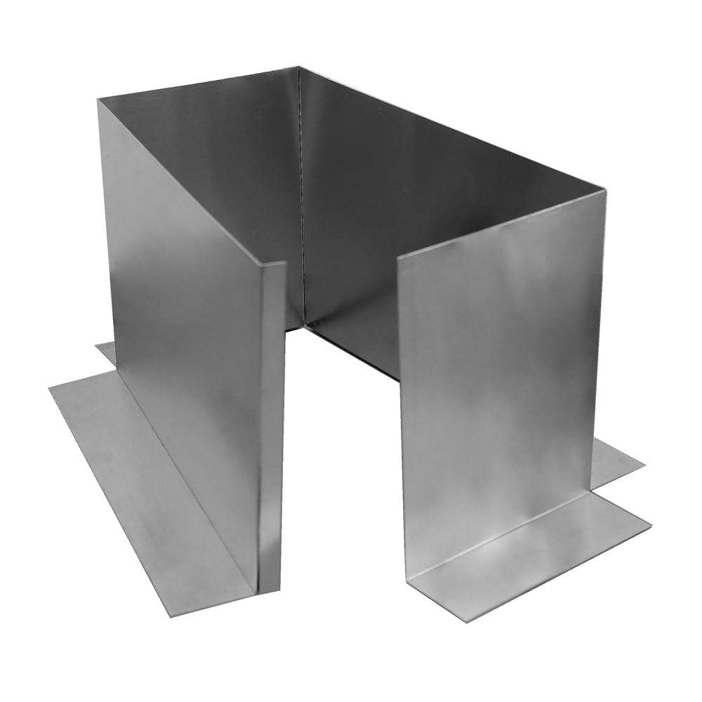 6 in. x 12 in. x 8 in. Tall Aluminum Open Pitch Pan with Open Bottom