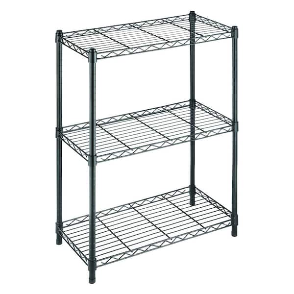 Hdx Black 3 Tier Metal Wire Shelving, Spray Paint Wire Shelving