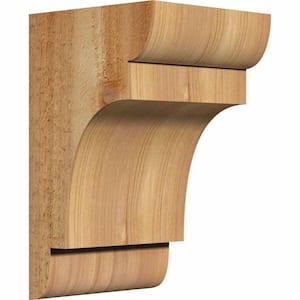 6 in. x 6 in. x 10 in. Western Red Cedar New Brighton Rough Sawn Corbel