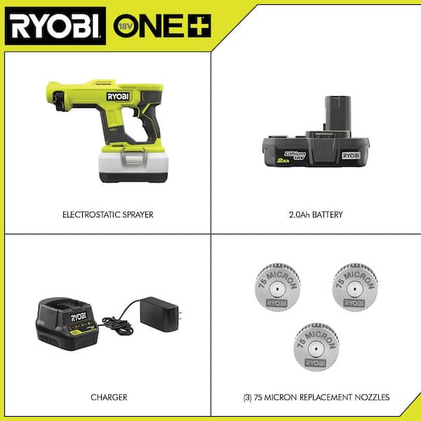 Our RYOBI ONE 18V Cordless Handheld Electrostatic Sprayer Kit With (2) Ah  Batteries And Charger With Tank Kit Is Breathable