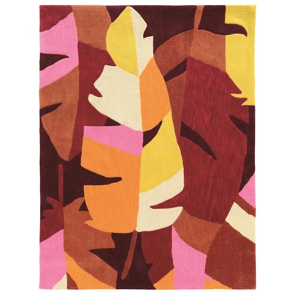 Legion Flora Magenta/Yellow 5 ft. x 7 ft. Area Rug
