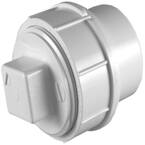 3 in. PVC Schedule 30 Spigot Thin-Wall Fitting Cleanout Adapter with Cleanout Plug