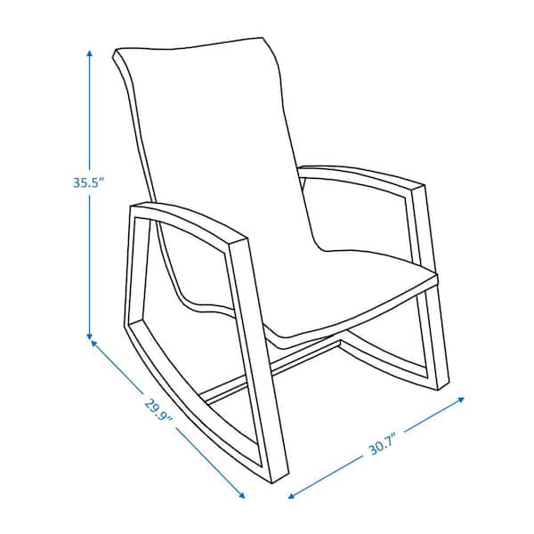 marion wicker outdoor rocking chair