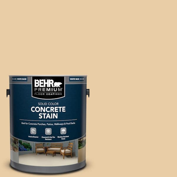 BEHR PREMIUM 1 gal. #PFC-21 Grain Solid Color Flat Interior/Exterior Concrete Stain
