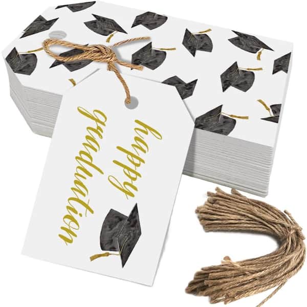 Unbranded Graduation Gift Tags 50 Pcs Gold 2023 Party Favors High School College Decorations 2.2 x 3.5 Inches Paper