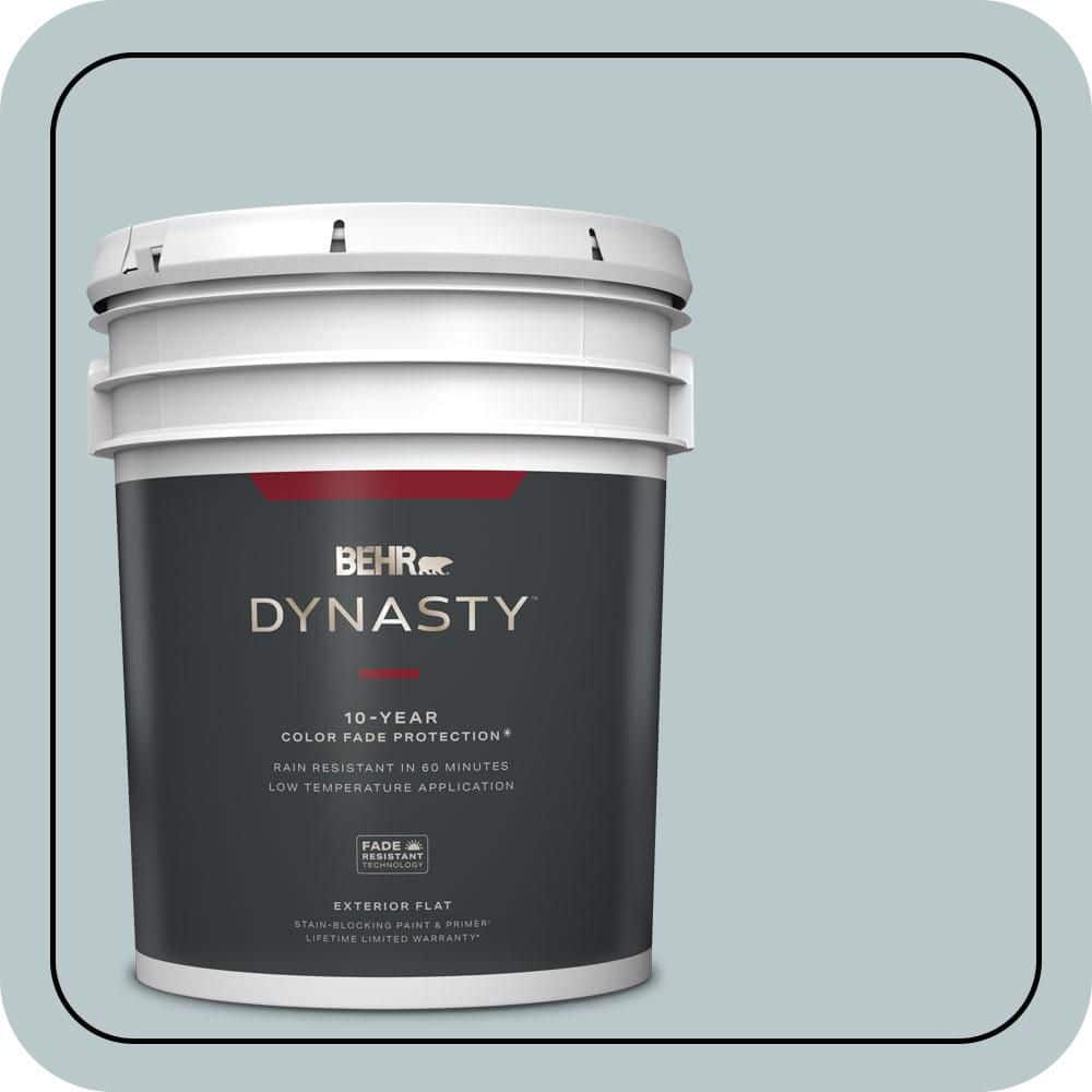 5 Gal. #N470-2A Dusted Blue Flat Exterior Stain-Blocking Paint and Primer price history on PriceWatchPro