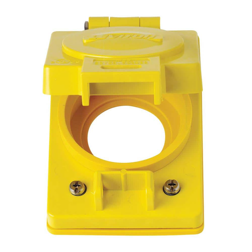 UPC 078477073018 product image for 1-Gang Wetguard Corrosion Resistant Locking Flip Lid for 30 Amp Outlet , Yellow | upcitemdb.com