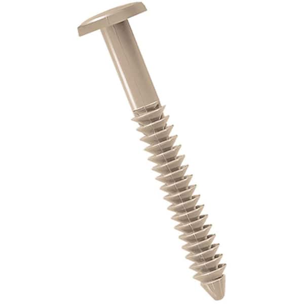Ekena Millwork 3 in. Wicker Lifetime Vinyl Shutter-Lok's Fasteners (6-Pack)
