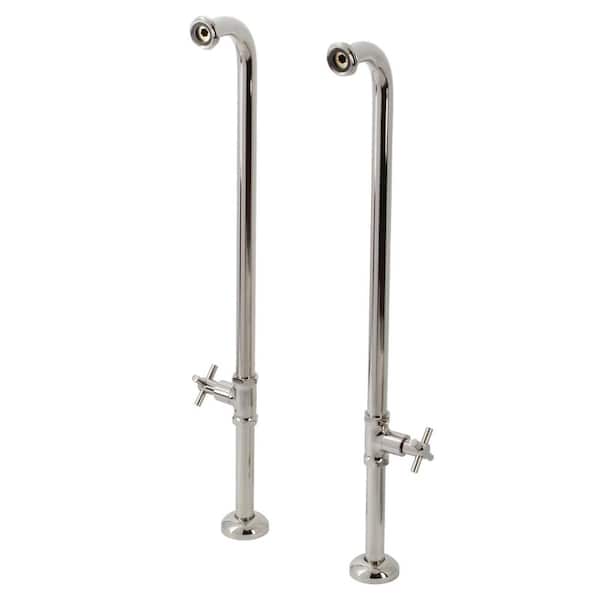 Kingston Brass Concord Freestanding Tub Supply Line, Polished Nickel