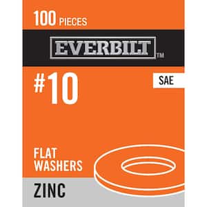 #10 Zinc Flat Washer (100-Pack)