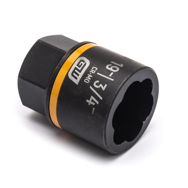 GEARWRENCH Bolt Biter 3/8 in. Drive SAE/Metric Impact Extraction Socket 19- mm (3/4- in. )