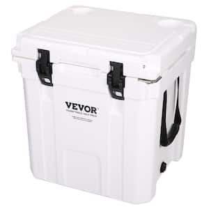 Insulated Portable Cooler, 33 qt., Holds 35 Cans, Ice Retention Hard Cooler with Heavy-Duty Handle, Ice Chest Lunch Box