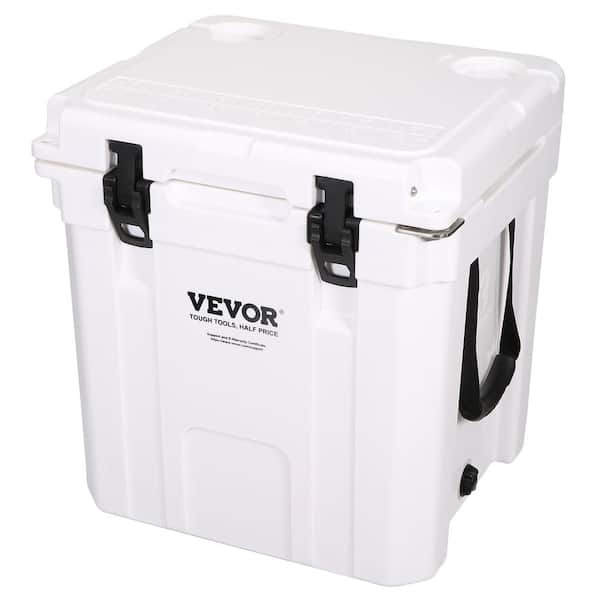 VEVOR Insulated Portable Cooler, 33 qt., Holds 35 Cans, Ice Retention Hard Cooler with Heavy-Duty Handle, Ice Chest Lunch Box